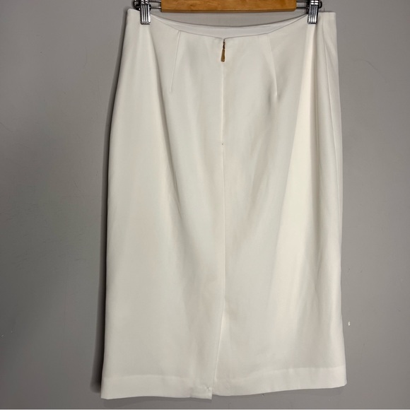 Donna Karan New York Classic White Midi Pencil Skirt, size 8 - Picture 4 of 11